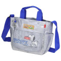 Japan Peanuts Rootote 2way Crossbody Shoulder Tote Bag - Snoopy : Lightweight Silver Blue - 1