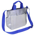 Japan Peanuts Rootote 2way Crossbody Shoulder Tote Bag - Snoopy : Lightweight Silver Blue - 2