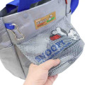 Japan Peanuts Rootote 2way Crossbody Shoulder Tote Bag - Snoopy : Lightweight Silver Blue - 5