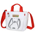 Japan Peanuts Rootote 2way Crossbody Shoulder Tote Bag - Snoopy : Lightweight White Red - 1