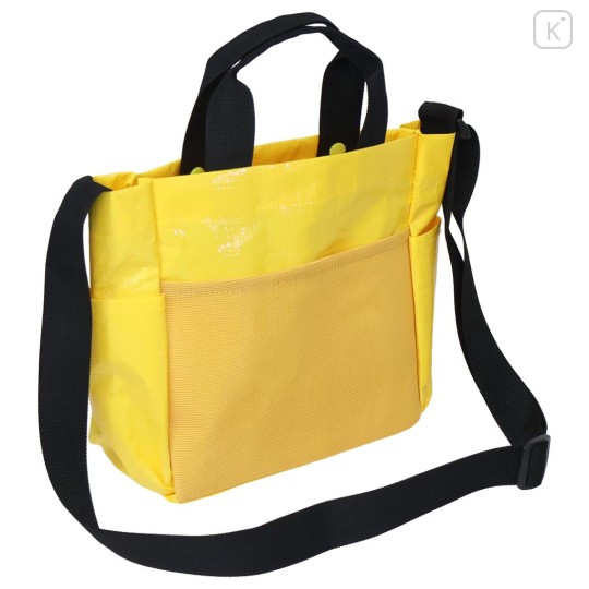 Japan Peanuts Rootote 2way Crossbody Shoulder Tote Bag - Snoopy & Woodstock : Lightweight Yellow Buddy - 2