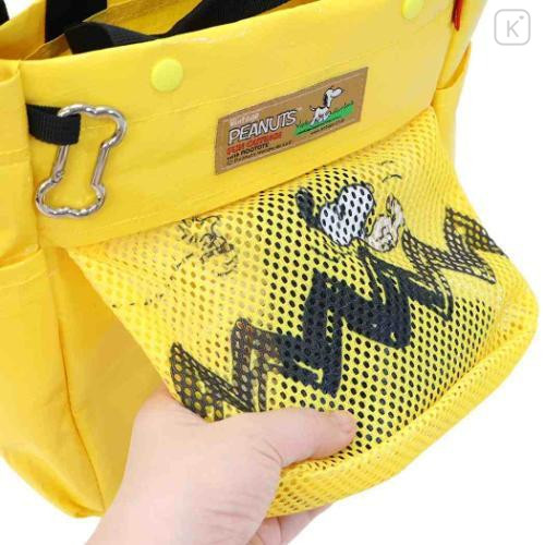 Japan Peanuts Rootote 2way Crossbody Shoulder Tote Bag - Snoopy & Woodstock : Lightweight Yellow Buddy - 5