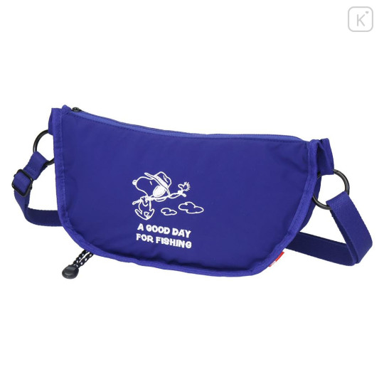 Japan Peanuts Rootote Shoulder Crossbody Bag - Snoopy : Blue White - 1