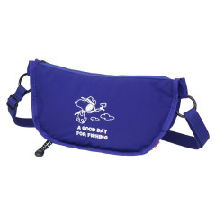 Japan Peanuts Rootote Shoulder Crossbody Bag - Snoopy : Blue White