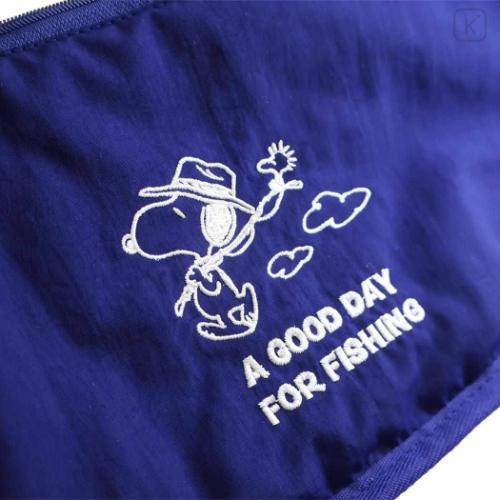Japan Peanuts Rootote Shoulder Crossbody Bag - Snoopy : Blue White - 5