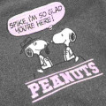Japan Peanuts Rootote 2way Crossbody Shoulder Tote Bag - Snoopy : Black Glad You're Here - 5
