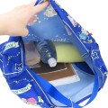 Japan Sanrio Rootote Satin Eco Shopping Bag - Hello Kitty : Tablo Scarf Style Zodiac Sign - 3