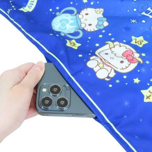 Japan Sanrio Rootote Satin Eco Shopping Bag - Hello Kitty : Tablo Scarf Style Zodiac Sign - 4