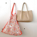 Japan Sanrio Rootote Satin Eco Shopping Bag - Hello Kitty : Tablo Scarf Style Zodiac Sign - 8