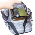 Japan Sanrio Rootote Satin Eco Shopping Bag - Hello Kitty : Tablo Scarf Style Houndstooth - 3