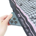 Japan Sanrio Rootote Satin Eco Shopping Bag - Hello Kitty : Tablo Scarf Style Houndstooth - 4