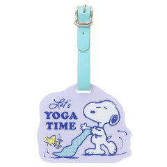 Japan Peanuts Luggage Tag - Snoopy & Woodstock : Yoga Time