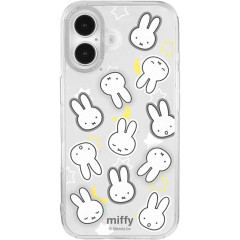 Japan Miffy Camera Frame iPhone 16 Case - Miffy : Face Star Moon Sliver