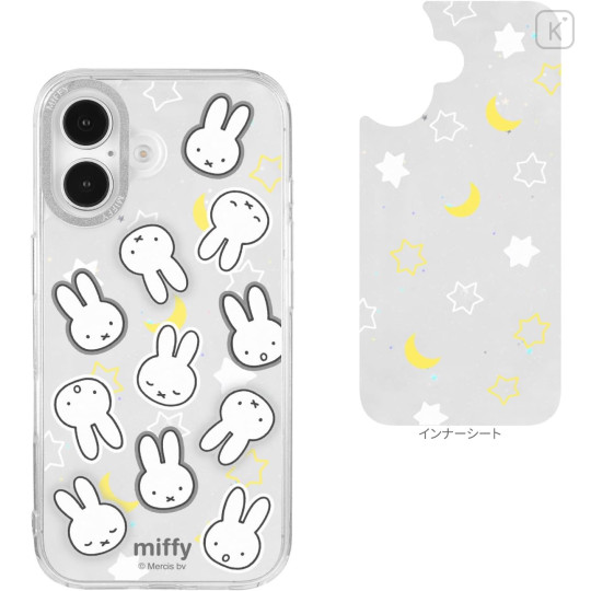 Japan Miffy Camera Frame iPhone 16 Case - Miffy : Face Star Moon Sliver - 2