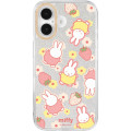 Japan Miffy Camera Frame iPhone 16 Case - Miffy : Strawberry Flower Pink Yellow Sliver - 1