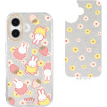 Japan Miffy Camera Frame iPhone 16 Case - Miffy : Strawberry Flower Pink Yellow Sliver - 2