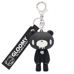 Japan Gloomy Bear Figure Keychain - Black White