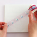 Japan Miffy Clear Masking Tape with Aurora Foil - Miffy : Watering Flower - 3