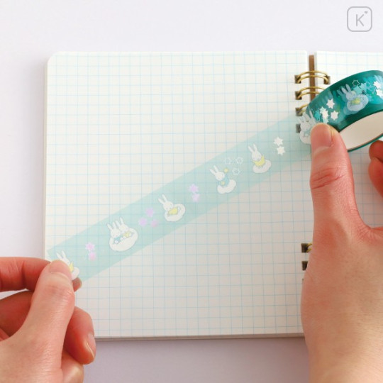 Japan Miffy Clear Masking Tape with Aurora Foil - Miffy : Star - 3