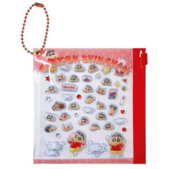 Japan Crayon Shin-chan Mini Sticker with Slider Case - Shinnosuke Nohara : Red