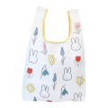 Japan Miffy Eco Shopping Bag With Pocket - Miffy : Flower Bloom - 1