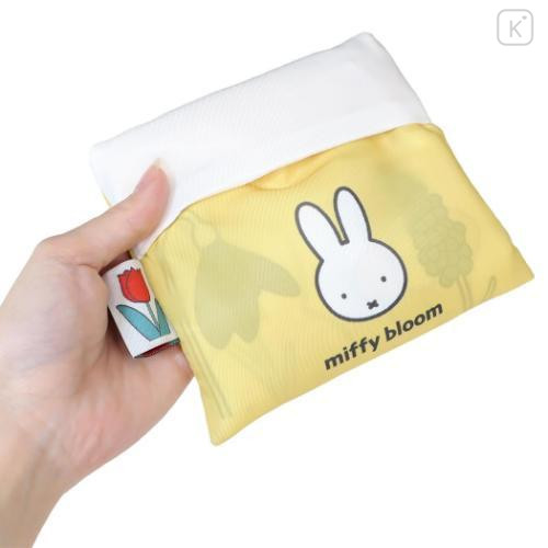 Japan Miffy Eco Shopping Bag With Pocket - Miffy : Flower Bloom - 4