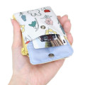 Japan Miffy Pass Case Card Holder & Coin Case & Reel - Miffy : Flower Bloom - 4