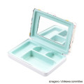 Japan Chiikawa Palm-Sized Accessory Case with Mirror - Hachiware : Happy - 3