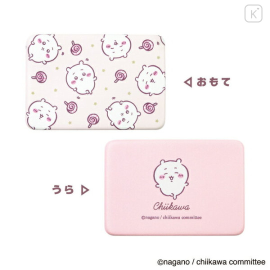 Japan Chiikawa Palm-Sized Accessory Case with Mirror - Chiikawa : Happy - 2