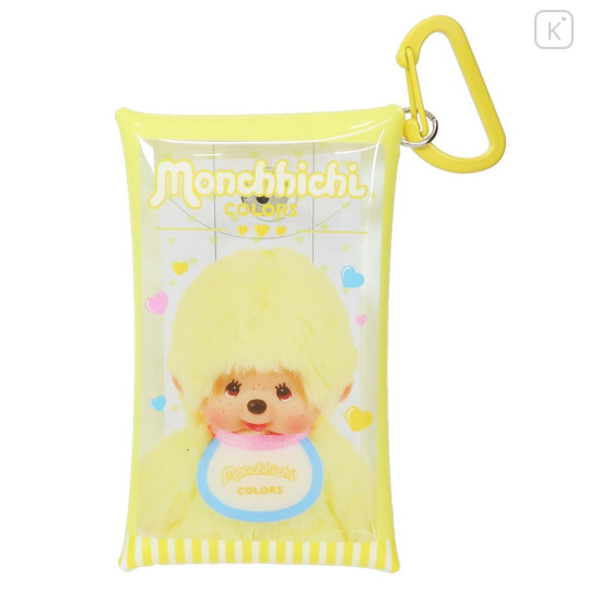Japan Monchhichi Clear Multi Case with Carabiner (S) - Colors Yellow - 1