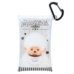 Japan Monchhichi Clear Multi Case with Carabiner (S) - Colors White