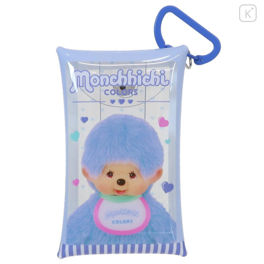 Japan Monchhichi Clear Multi Case with Carabiner (S) - Colors Blue - 1