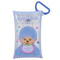Japan Monchhichi Clear Multi Case with Carabiner (S) - Colors Purple Blue - 1