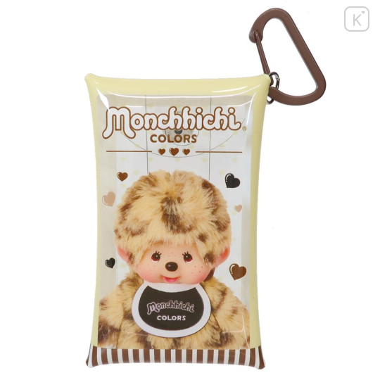 Japan Monchhichi Clear Multi Case with Carabiner (S) - Colors Leopard - 1