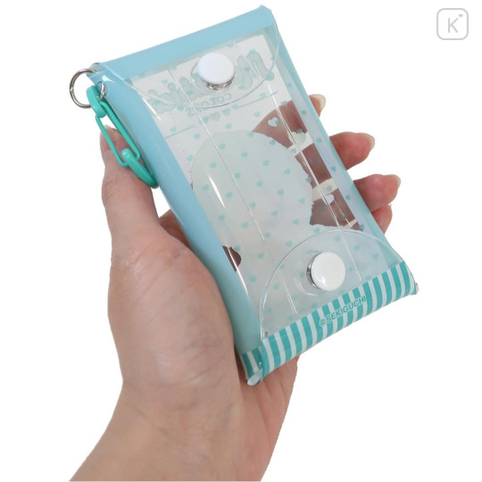 Japan Monchhichi Clear Multi Case with Carabiner (S) - Colors Turquoise - 2