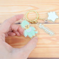 Japan Monchhichi Acrylic Keychain 3 Charm - Colors Turquoise - 2