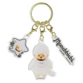 Japan Monchhichi Acrylic Keychain 3 Charm - Colors White - 1