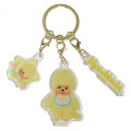 Japan Monchhichi Acrylic Keychain 3 Charm - Colors Yellow - 1
