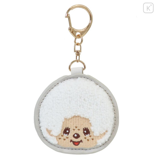 Japan Monchhichi Embroidered Patch Mascot Bag Charm Keychain - Colors White - 1