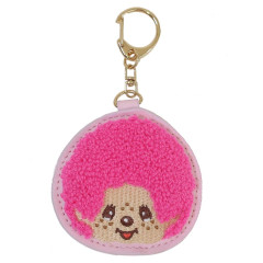 Japan Monchhichi Embroidered Patch Mascot Bag Charm Keychain - Colors Neno Pink