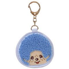 Japan Monchhichi Embroidered Patch Mascot Bag Charm Keychain - Colors Purple Blue