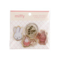 Japan Miffy Wax Style Seal Sticker - Miffy : Dance Gold Foil - 1