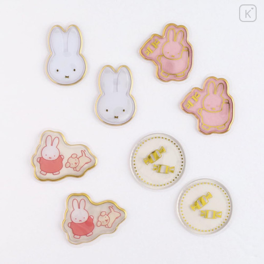 Japan Miffy Wax Style Seal Sticker - Miffy : Dance Gold Foil - 3