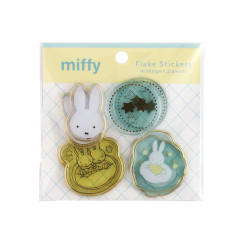 Japan Miffy Wax Style Seal Sticker - Miffy : Star Gold Foil