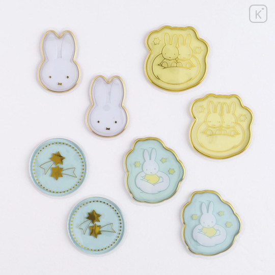 Japan Miffy Wax Style Seal Sticker - Miffy : Star Gold Foil - 3