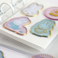 Japan Miffy Wax Style Seal Sticker - Miffy : Flower Gold Foil - 2
