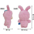 Japan Crayon Shin-chan Plush Mascot Keychain - Shinnosuke Nohara : Fine Face Costume Rabbit - 2