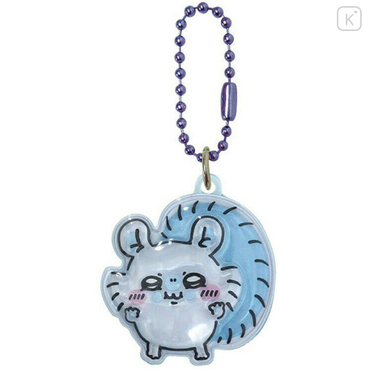 Japan Chiikawa Acrylic Keychain - Momonga : Happy Plump 3D - 1
