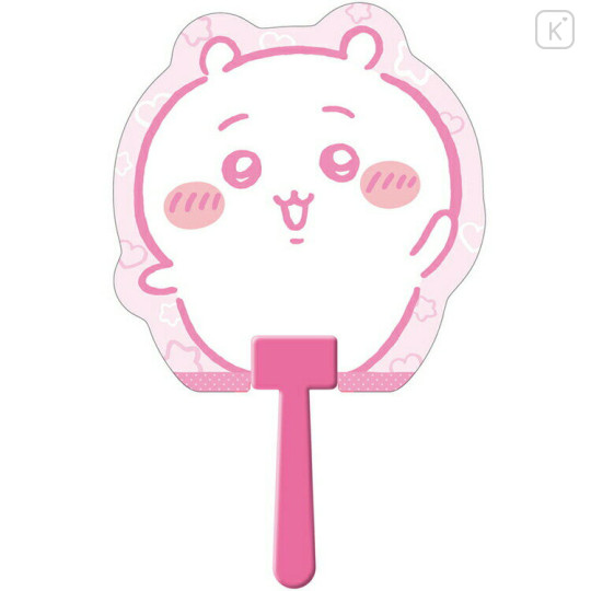 Japan Chiikawa Plastic Die-cut Hand Fan - Chiikawa : Happy Say Hi - 1