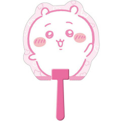 Japan Chiikawa Plastic Die-cut Hand Fan - Chiikawa : Happy Say Hi